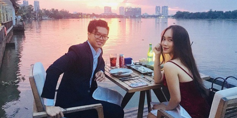 Quán cà phê lãng mạn với view đẹp